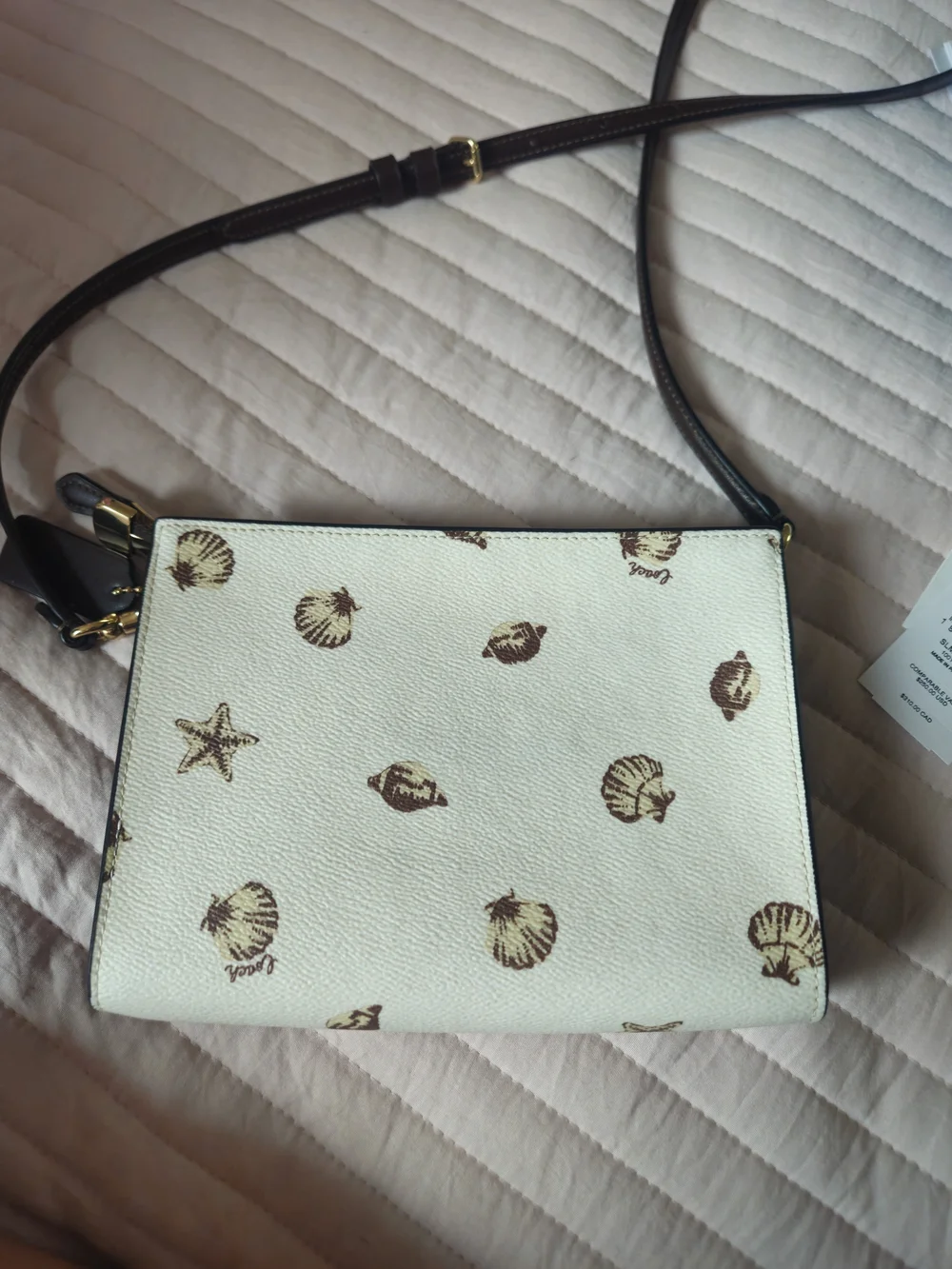 COACH  Sea Shell Print Slim Crossbody Bag